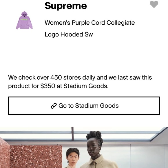 Supreme Cord Collegiate Logo Hoodie - Picture 5 of 5